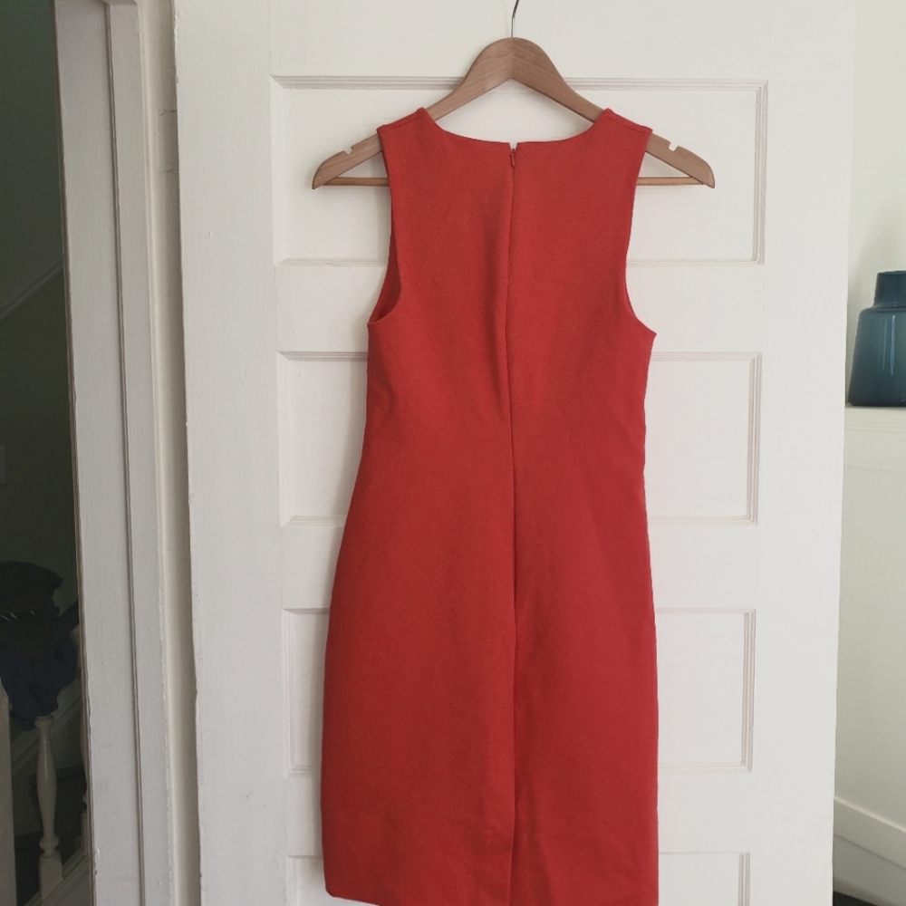 BABATON ARITZIA "MIGUEL" RED ORANGE SLEEVELESS DRESS  SIZE 4 - Picture 3 of 15